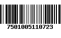 Código de Barras 7501005110723