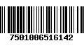 Código de Barras 7501006516142