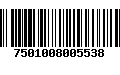 Código de Barras 7501008005538