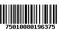 Código de Barras 75010080196375