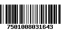 Código de Barras 7501008031643