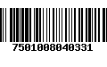 Código de Barras 7501008040331