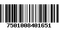 Código de Barras 7501008401651