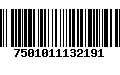 Código de Barras 7501011132191