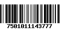 Código de Barras 7501011143777