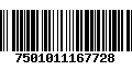 Código de Barras 7501011167728