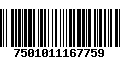 Código de Barras 7501011167759