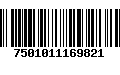 Código de Barras 7501011169821