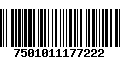 Código de Barras 7501011177222