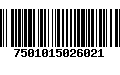 Código de Barras 7501015026021