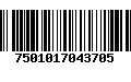 Código de Barras 7501017043705