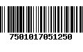 Código de Barras 7501017051250