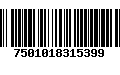 Código de Barras 7501018315399