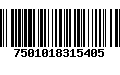 Código de Barras 7501018315405