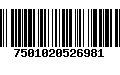 Código de Barras 7501020526981