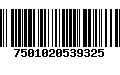 Código de Barras 7501020539325