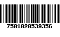 Código de Barras 7501020539356