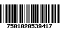 Código de Barras 7501020539417