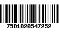 Código de Barras 7501020547252