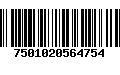 Código de Barras 7501020564754