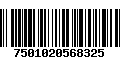 Código de Barras 7501020568325