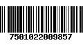 Código de Barras 7501022009857