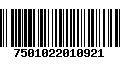 Código de Barras 7501022010921