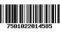 Código de Barras 7501022014585