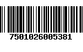 Código de Barras 7501026005381