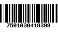 Código de Barras 7501030418399