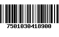 Código de Barras 7501030418900