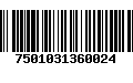 Código de Barras 7501031360024