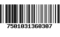 Código de Barras 7501031360307