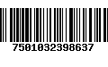 Código de Barras 7501032398637