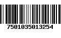 Código de Barras 7501035013254