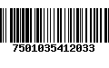 Código de Barras 7501035412033