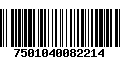 Código de Barras 7501040082214