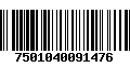 Código de Barras 7501040091476