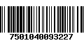 Código de Barras 7501040093227