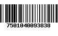 Código de Barras 7501040093838