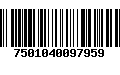 Código de Barras 7501040097959