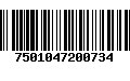 Código de Barras 7501047200734