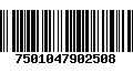 Código de Barras 7501047902508