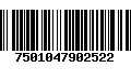 Código de Barras 7501047902522