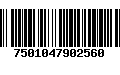 Código de Barras 7501047902560