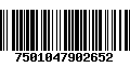 Código de Barras 7501047902652