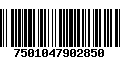 Código de Barras 7501047902850