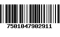 Código de Barras 7501047902911