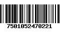 Código de Barras 7501052470221