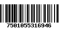 Código de Barras 7501055316946